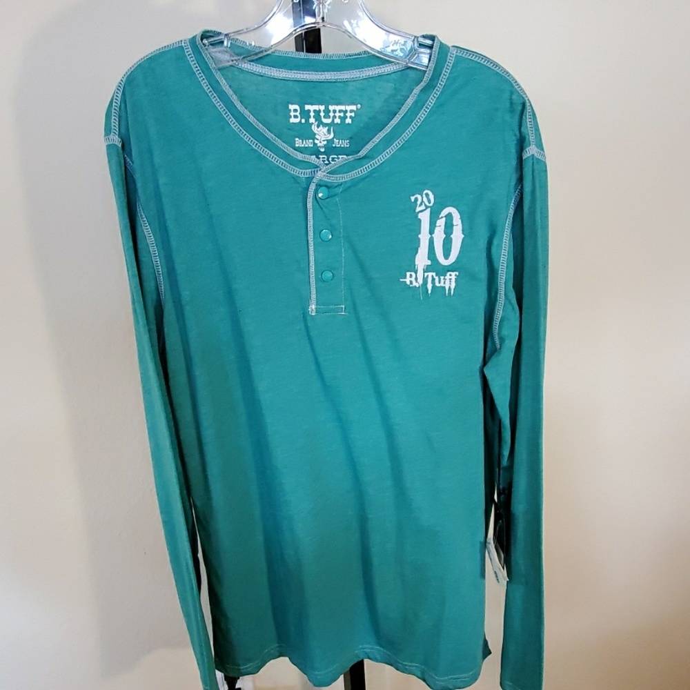 B Tuff Mens LS T Shirt